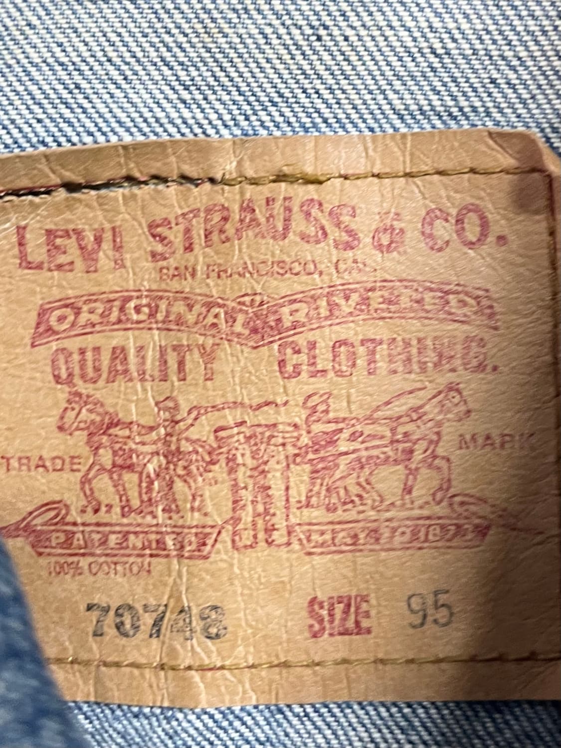 리바이스 70748 3세대 데님 트러커자켓 (on.572) 상품이미지5