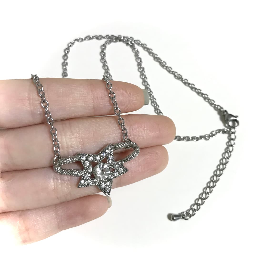 빈티지 y2k 락스타 별 써지컬체인 목걸이 상품이미지4