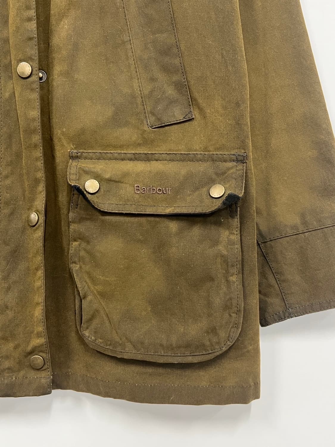 바버 애쉬비 왁스 아메카지 올리브 카키 자켓 상품이미지3