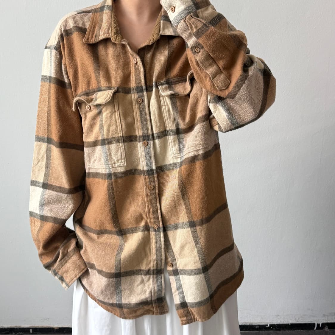 [XXL] 노스페이스 체크 남방 상품이미지2