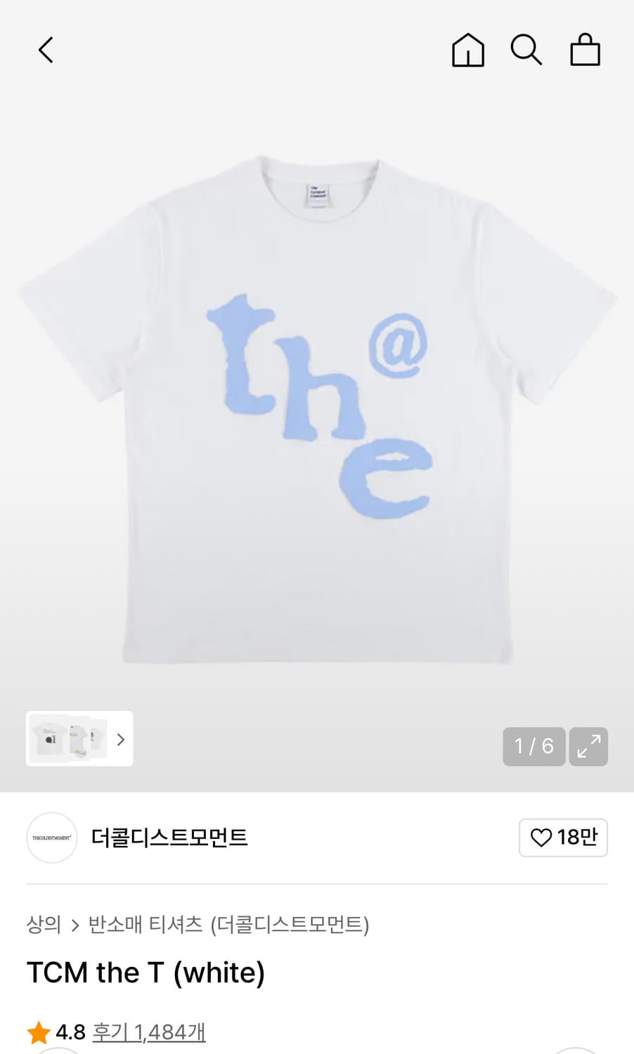 더콜디스모먼트 TCM 반팔 T 상품이미지1