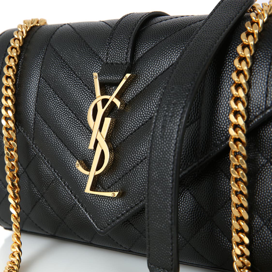 생로랑 그랑 드 뿌드르 퀼팅 엔벨롭 스몰 체인 크로스 600195 상품이미지8