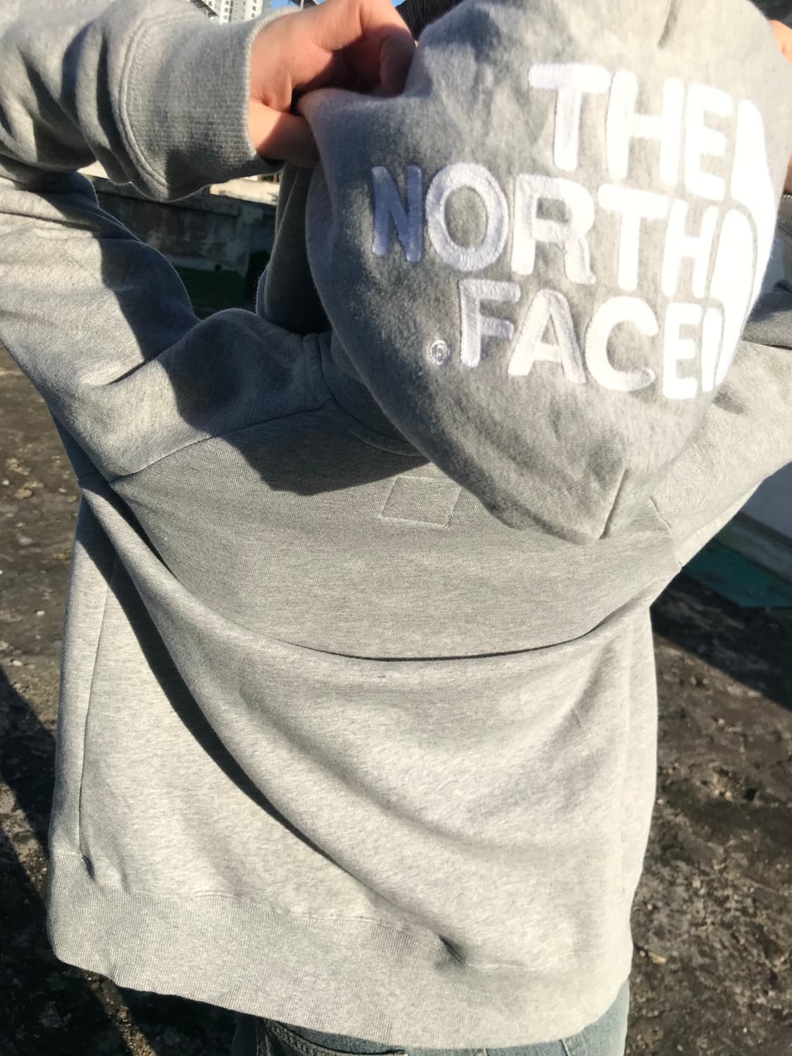 노스페이스 그레이 후드집업  상품이미지4