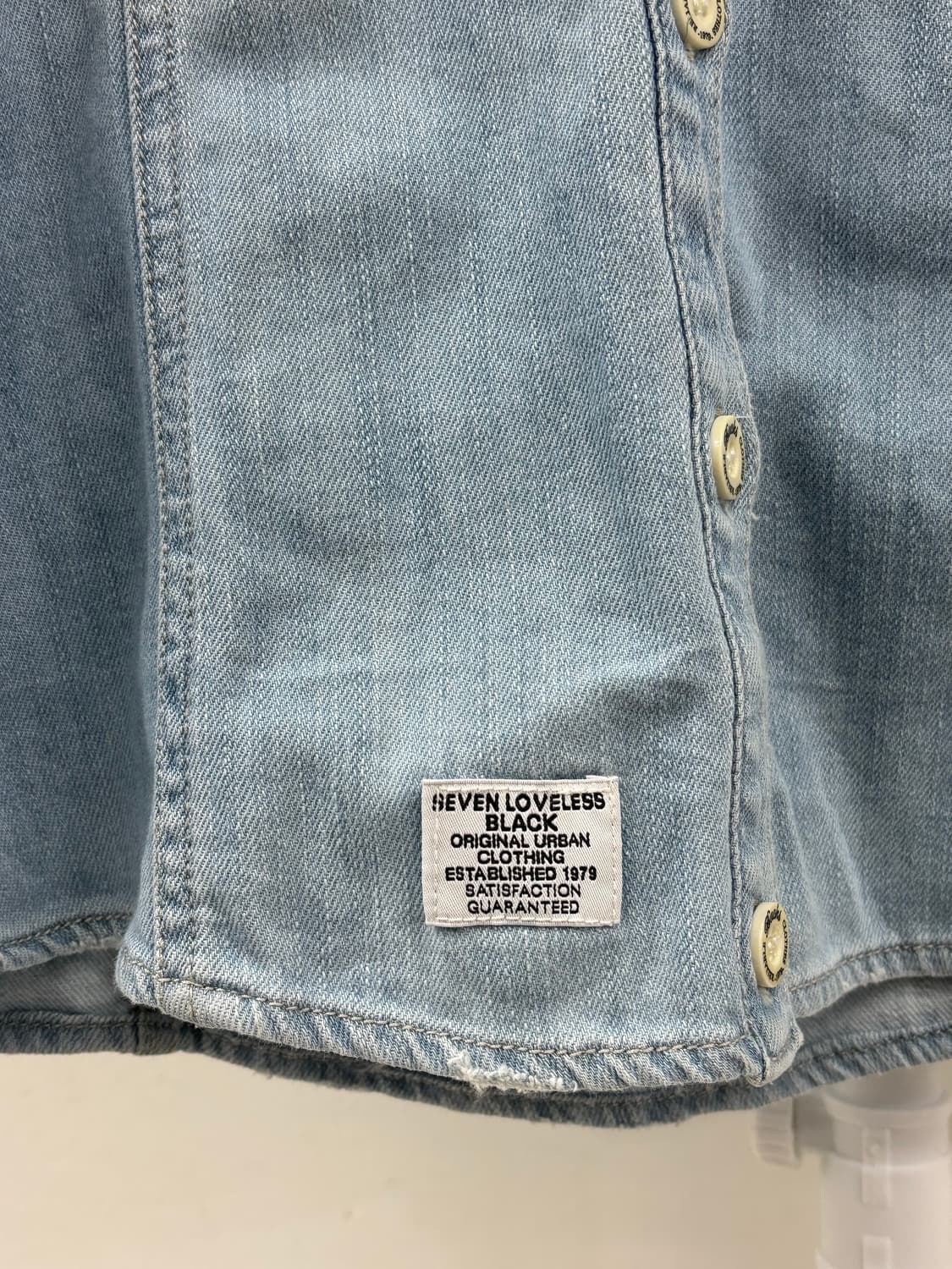 빈티지 데님 셔츠 y2k 상품이미지7