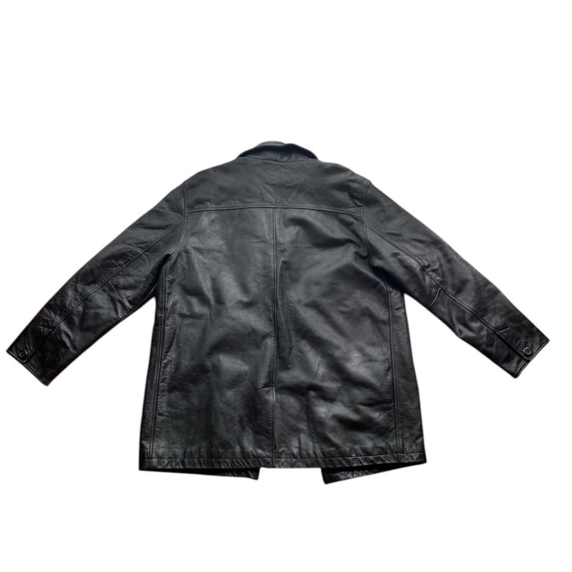 [L/미품] 올드갭 레더 카코트 블랙 빈티지 gap 상품이미지7