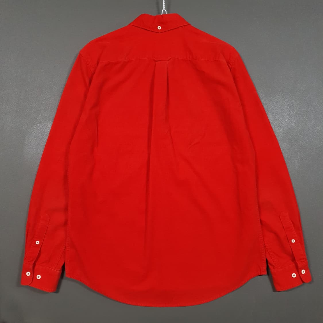 100 (L) 라코스테 라이브 크록 포켓 코듀로이 셔츠 골덴 남방 레드 상품이미지8