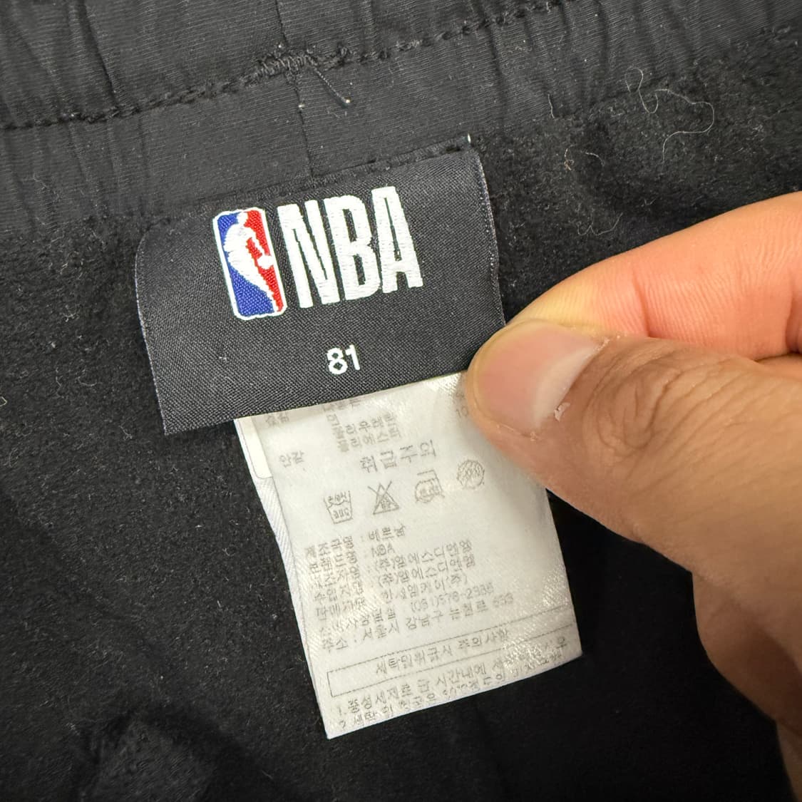 (L)NBA 시카고 불스 우븐 조거팬츠(블랙) 상품이미지2