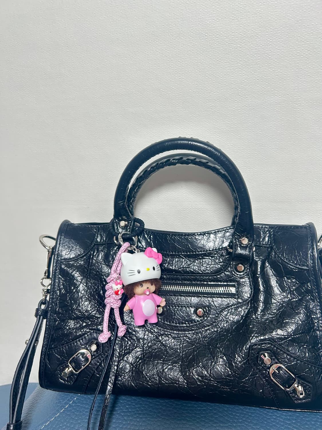 헬로키티 헬맷쓴 베베 몬치치 키링 상품이미지7