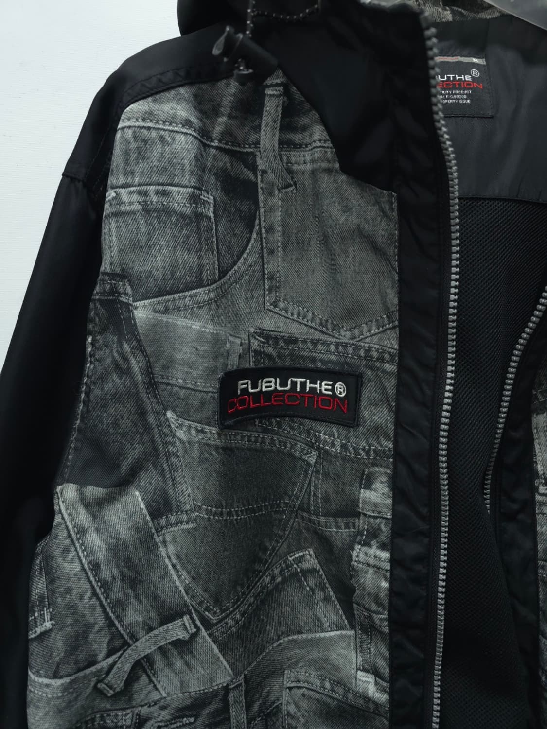 [FUBU] 푸부 데님 프린팅 믹스 후드 바람막이 자켓 (95~100) 상품이미지9