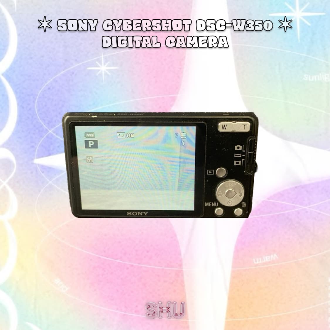 소니 사이버샷 DSC-W350 빈티지 디카 매트블랙  상품이미지3