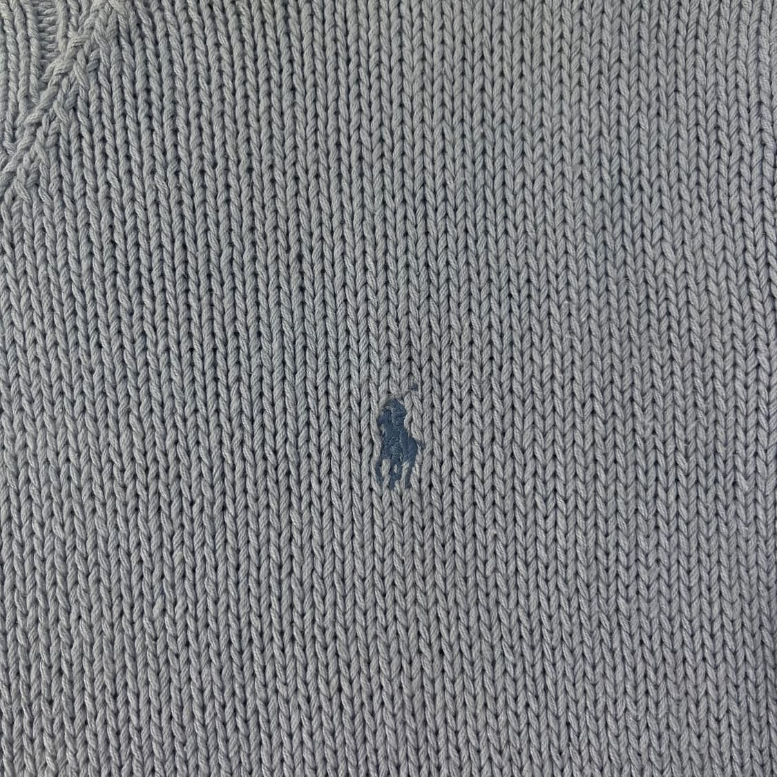 100 폴로랄프로렌 스카이블루 린넨 코튼 니트 상품이미지3