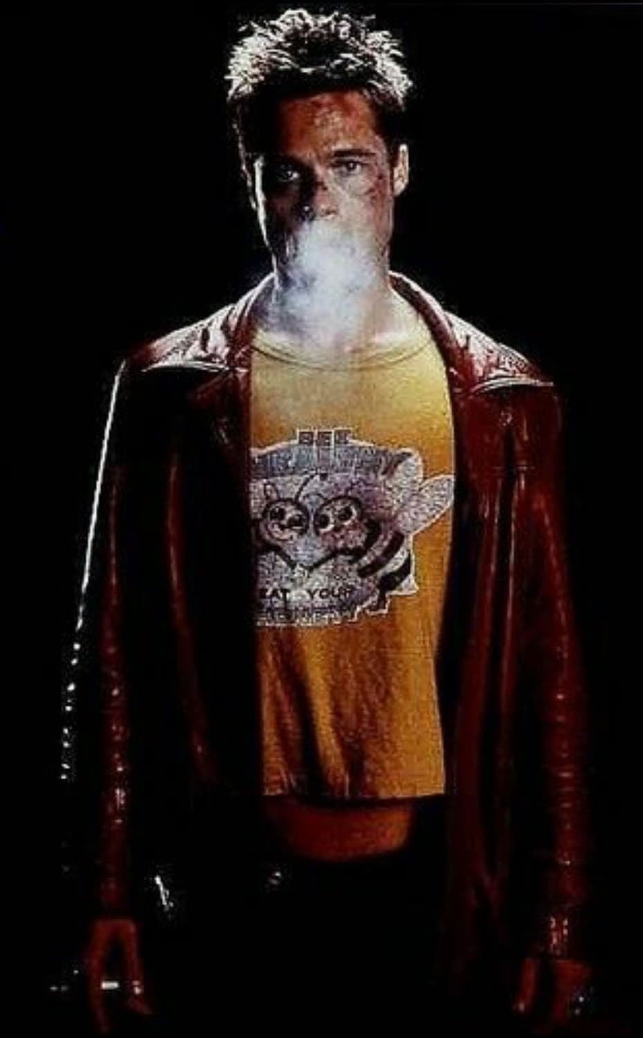 80's 빈티지 버건디 레더 코트 파이트클럽st 상품이미지10