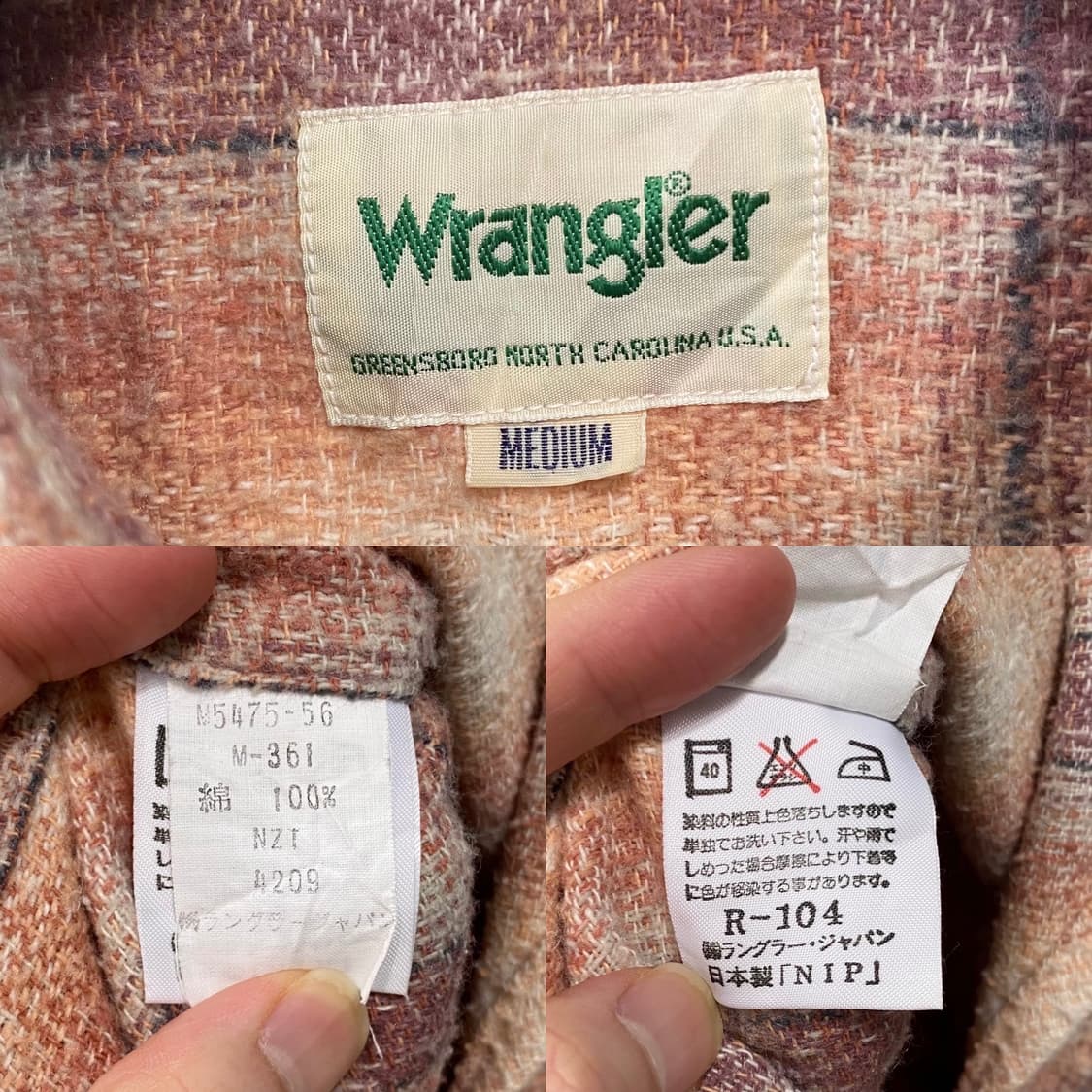 랭글러 플란넬 체크 셔츠 상품이미지6