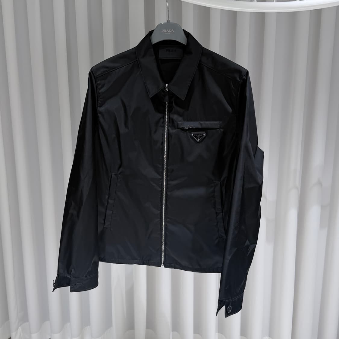 (A+/48) / 프라다 리나일론 블루종 자켓 블랙 상품이미지2