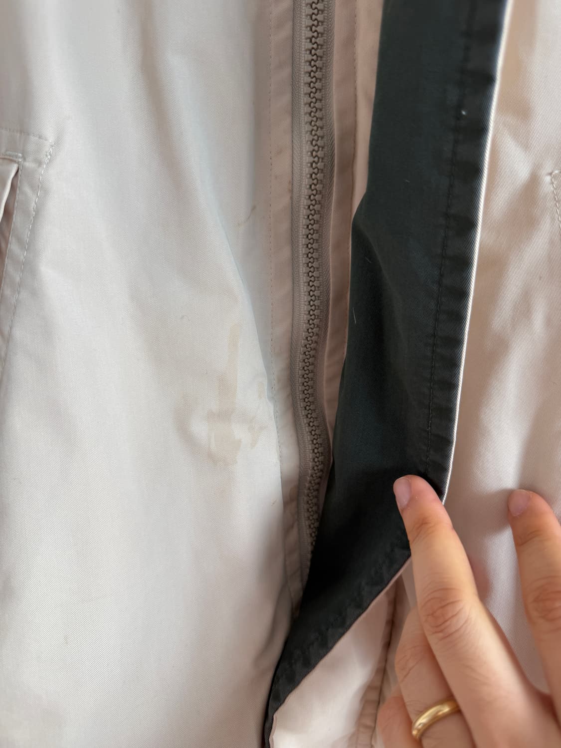 90's 노티카(nautica) 레더 엘보우 봄버 자켓 상품이미지9