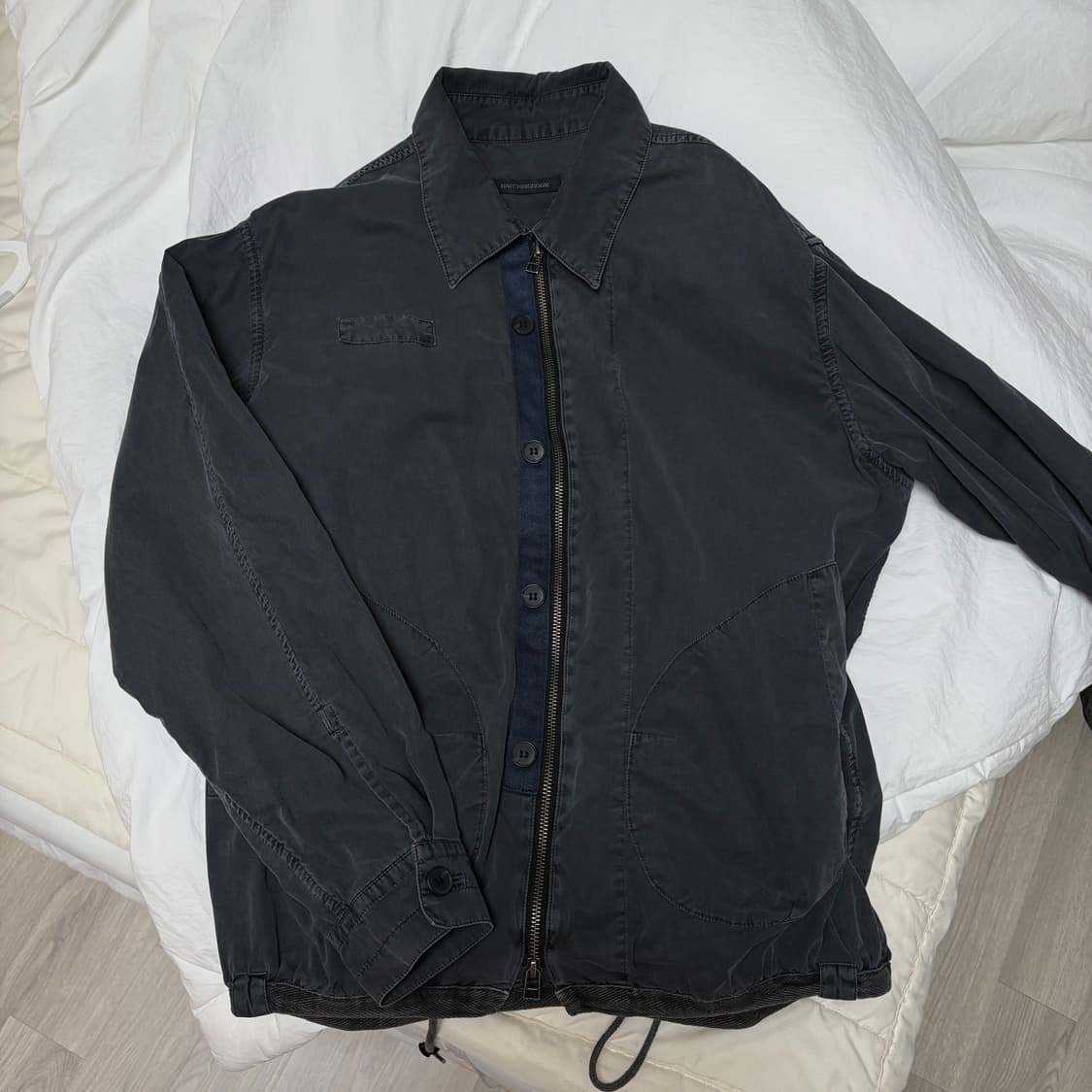 급처 )))))) 해칭룸 복서 셔켓 롱 다이드 (인디고) 상품이미지4