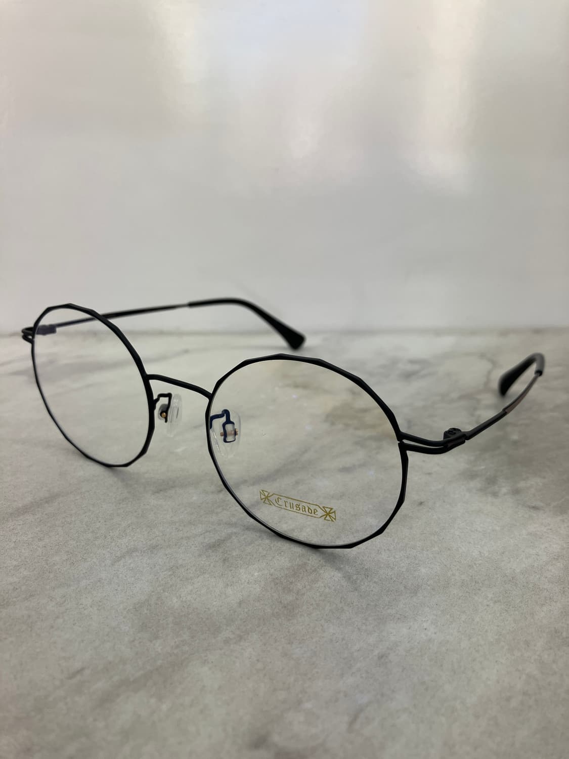 크루세이드 Crusade 블랙 다각 라운드 메탈테 안경 상품이미지9
