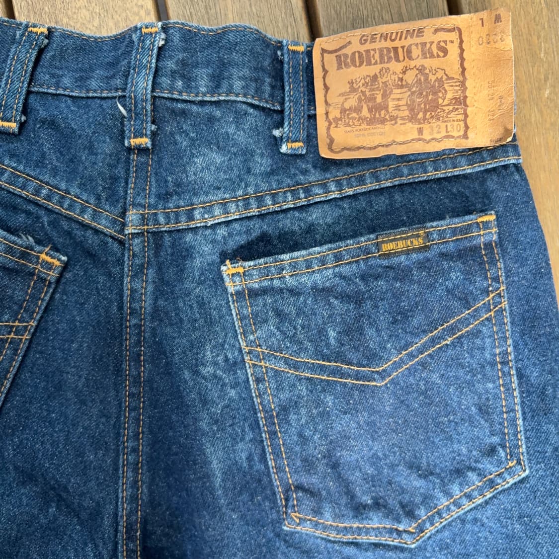 로벅스 ROEBUCKS 부츠컷 데님 팬츠 (미국 생산,데드 스탁) 상품이미지8