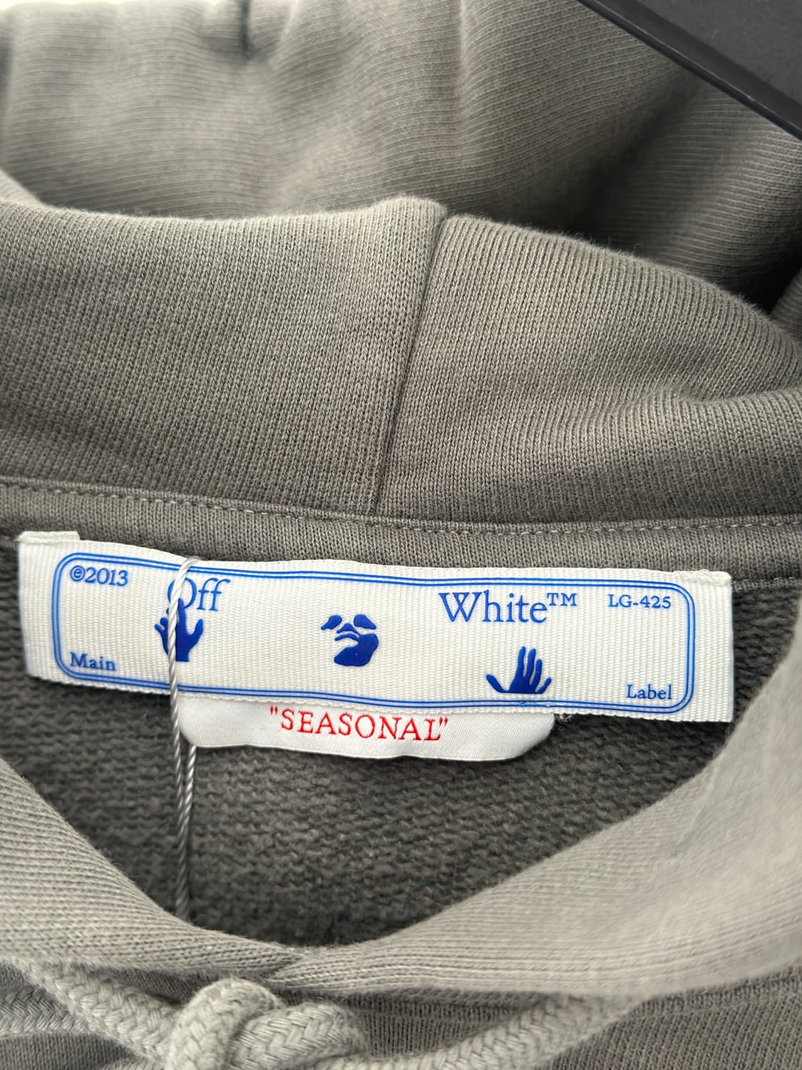 오프화이트 23SS 테디 에로우 스틸 후드티  상품이미지4