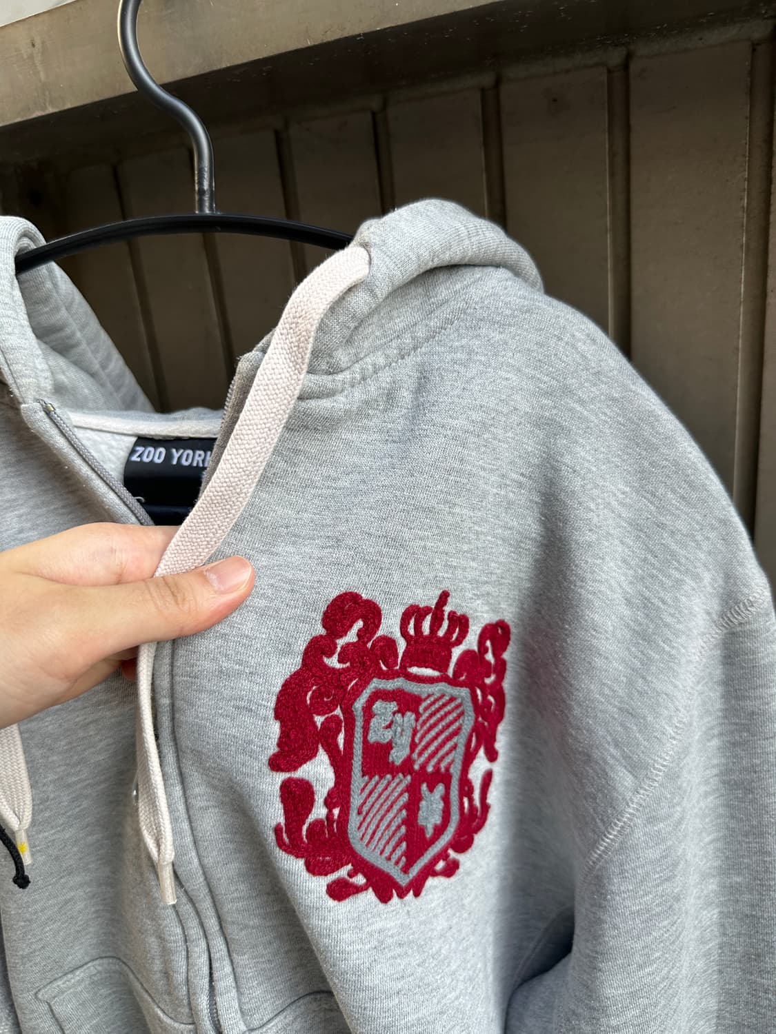 ZOO YORK rare gothic embroidery hood zip 상품이미지5