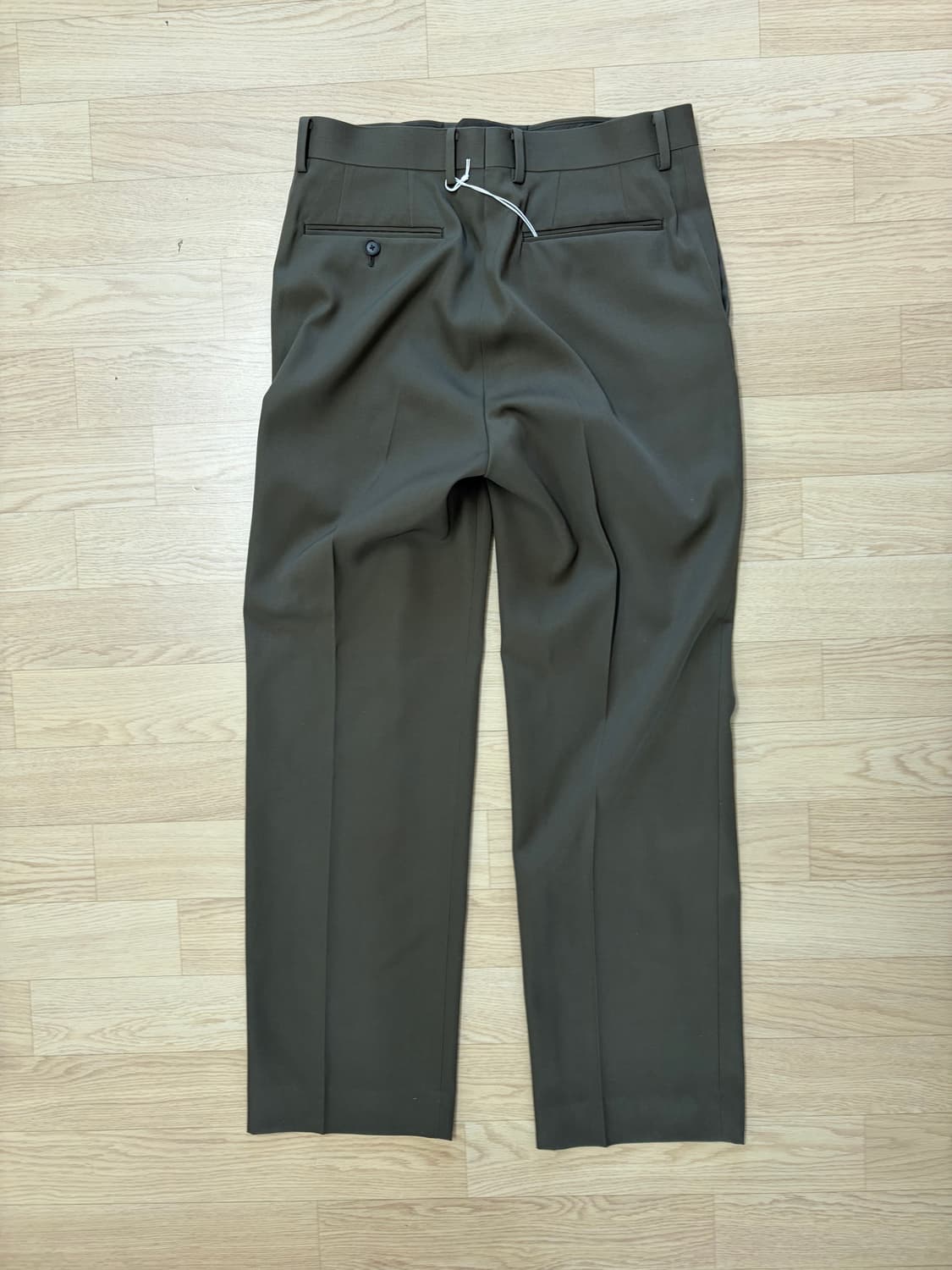 [3] 오라리 라이트 울 맥스 개버딘 슬랙스 다크올리브브라운 상품이미지2