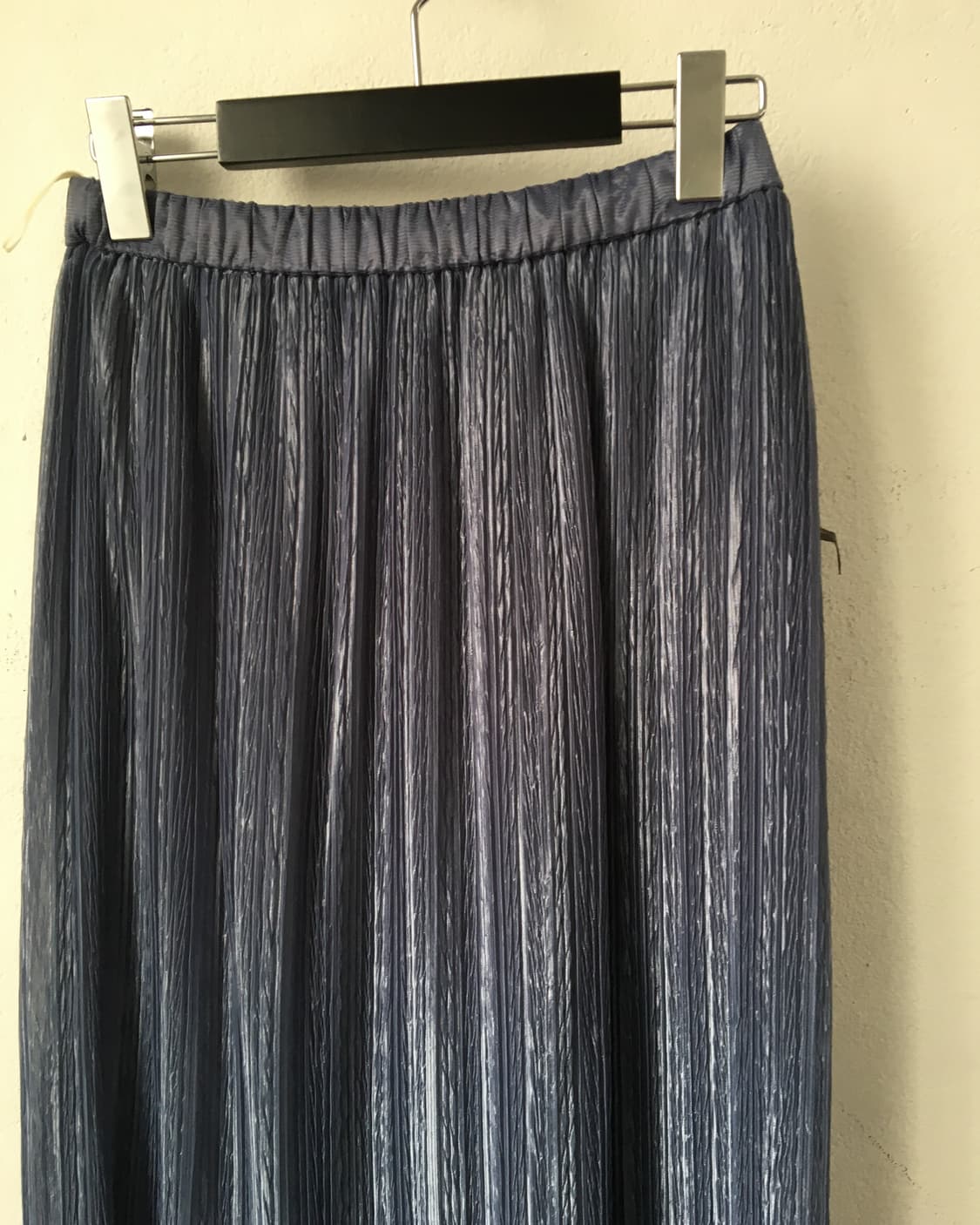 Lace trimming pleats long skirt 상품이미지2