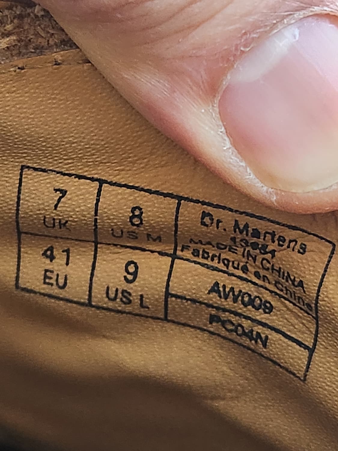 닥터마틴 윙팁 브라운 (260) 상품이미지9