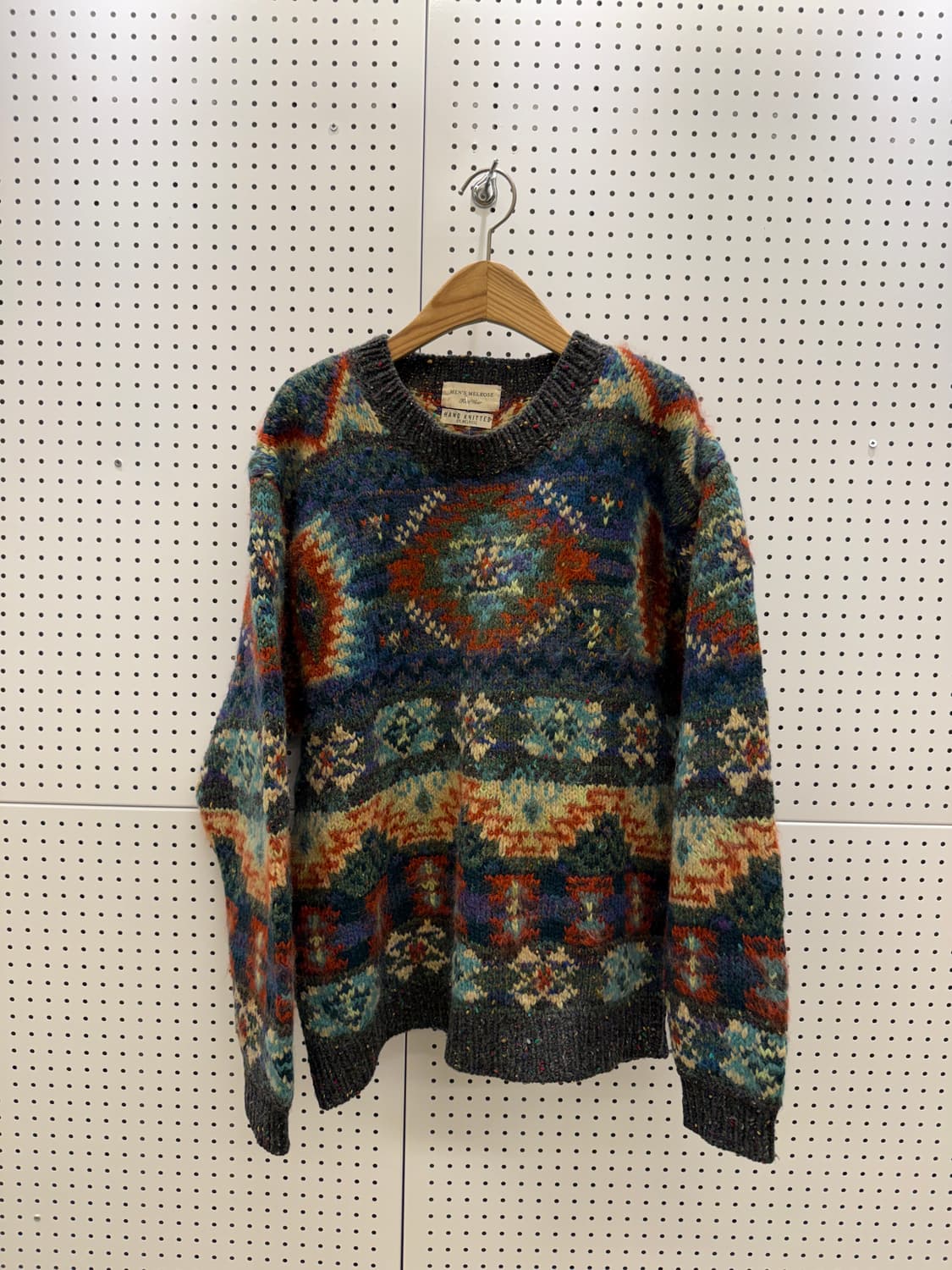 맨즈멜로즈 패턴 크루넥 니트 U1340 상품이미지2