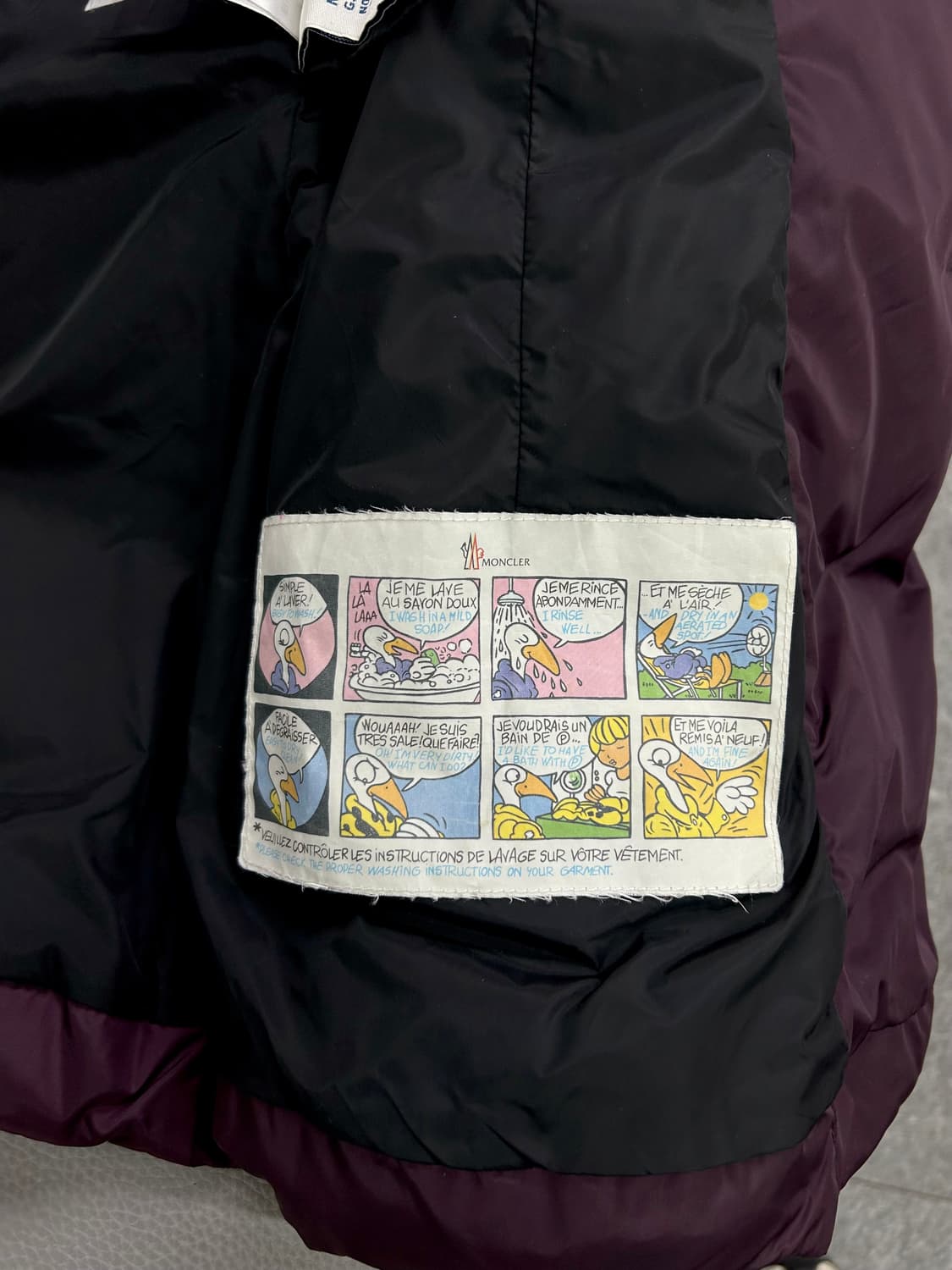 몽클레어 정품 버건디 다운패딩(00/44) 상품이미지10