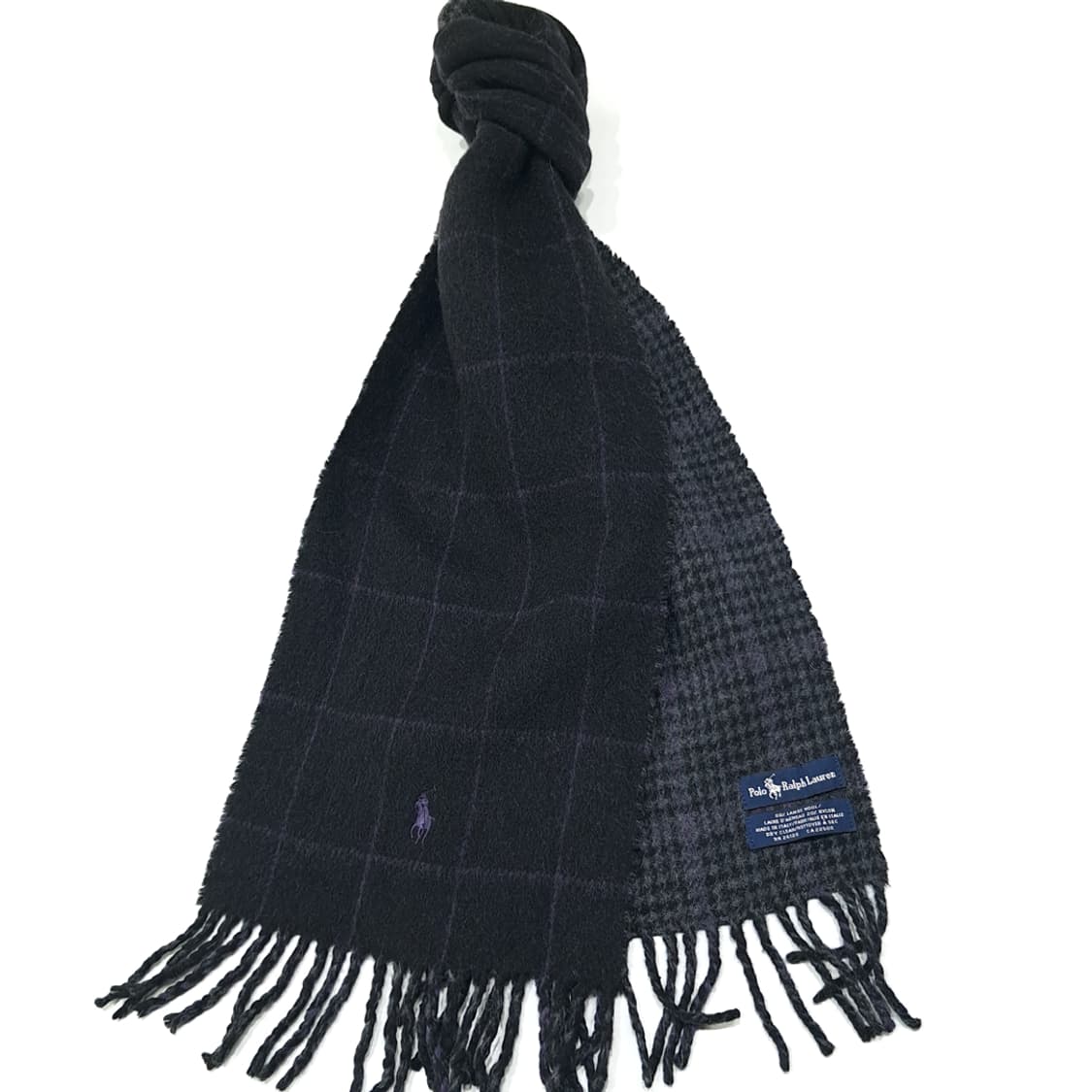 MX435 폴로 랄프로렌 리버서블 램스울 머플러 상품이미지2