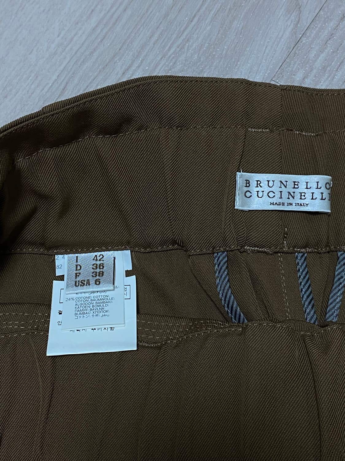 브루넬로쿠치넬리 브라운 슬랙스 바지 42 상품이미지5