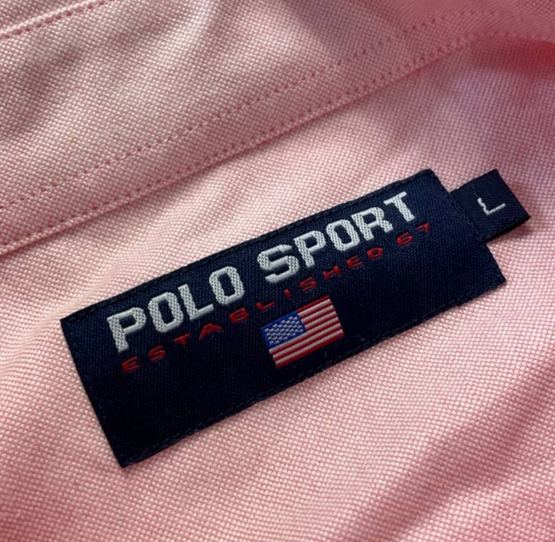 Polo sport 폴로 스포츠 빅포니 핑크 셔츠 상품이미지2
