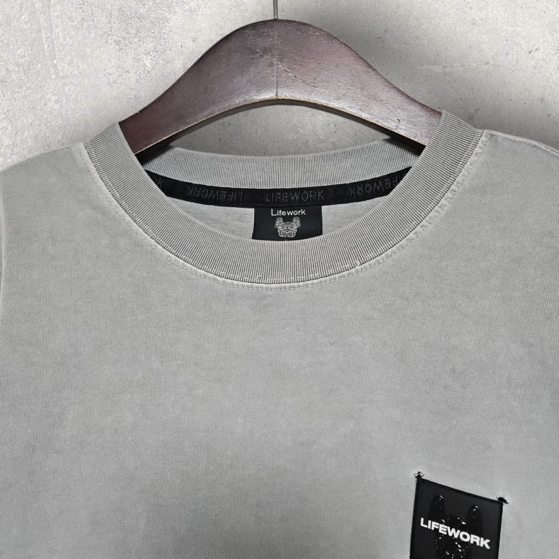 라이프워크 사각와펜 피그먼트 반팔티 (110/2XL) 상품이미지2