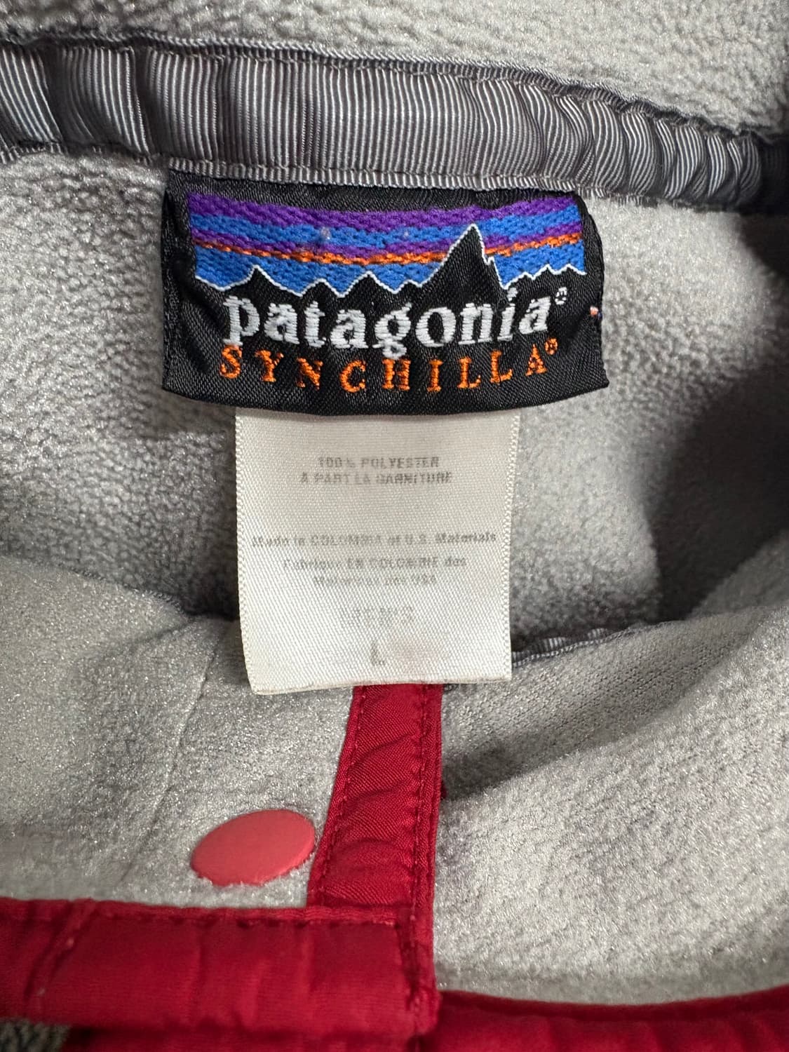 헤비모델)빈티지 파타고니아 신칠라 스냅티 멘즈L 그레이 상품이미지3