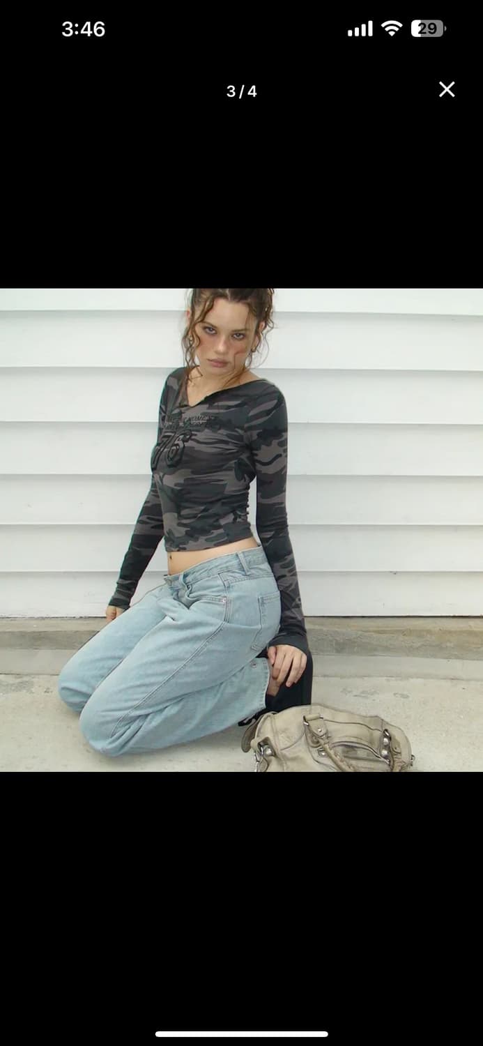 블랙업 카모 프린팅 긴팔티  상품이미지2