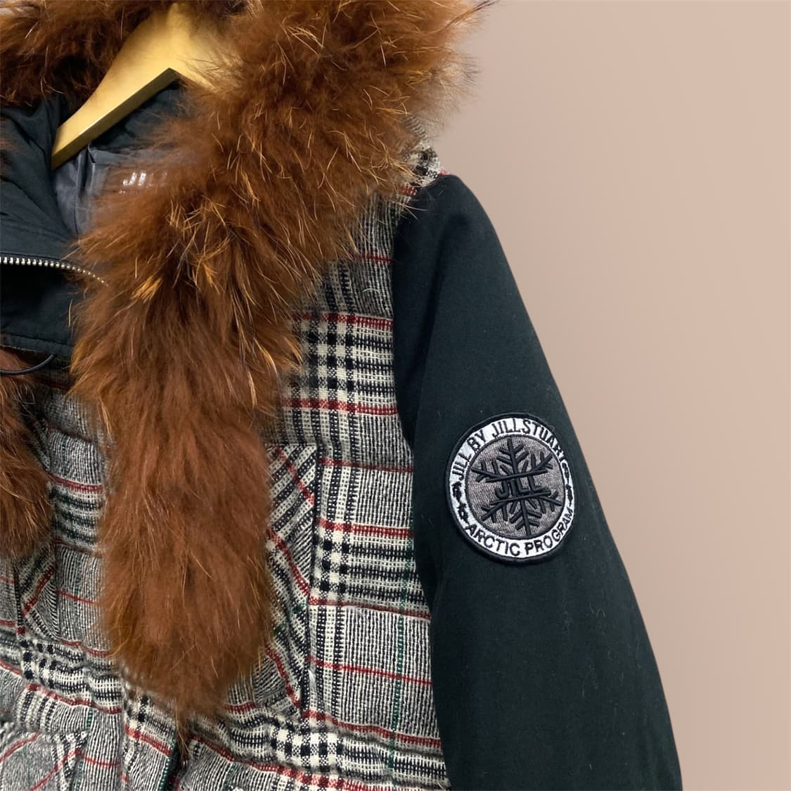  질스튜어트 오리털 체크패딩 S-M 상품이미지3