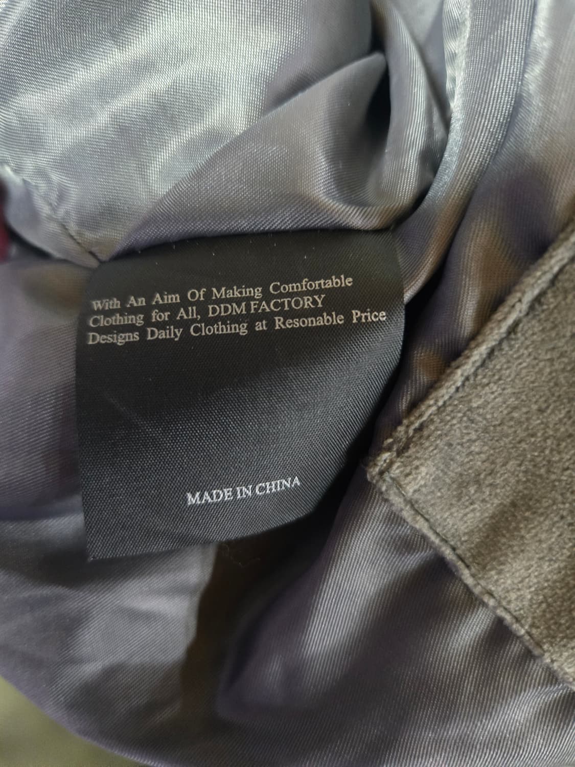 DAVID CHEN 데이비드 첸 벨벳 패딩 회색 상품이미지7