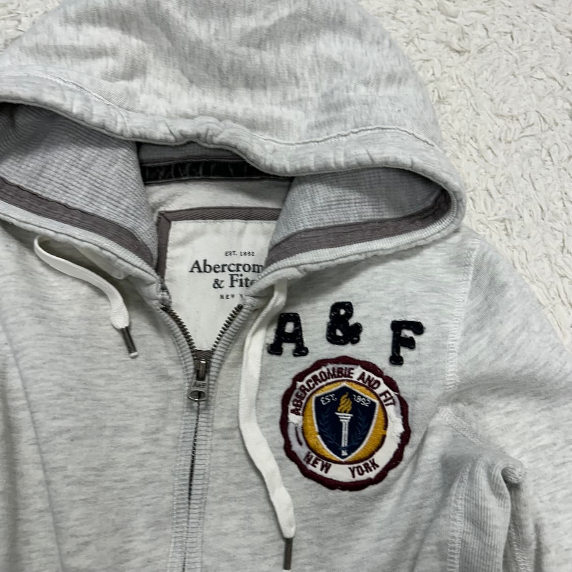 Abercrombie melange twoway zip-up hoodie 상품이미지6