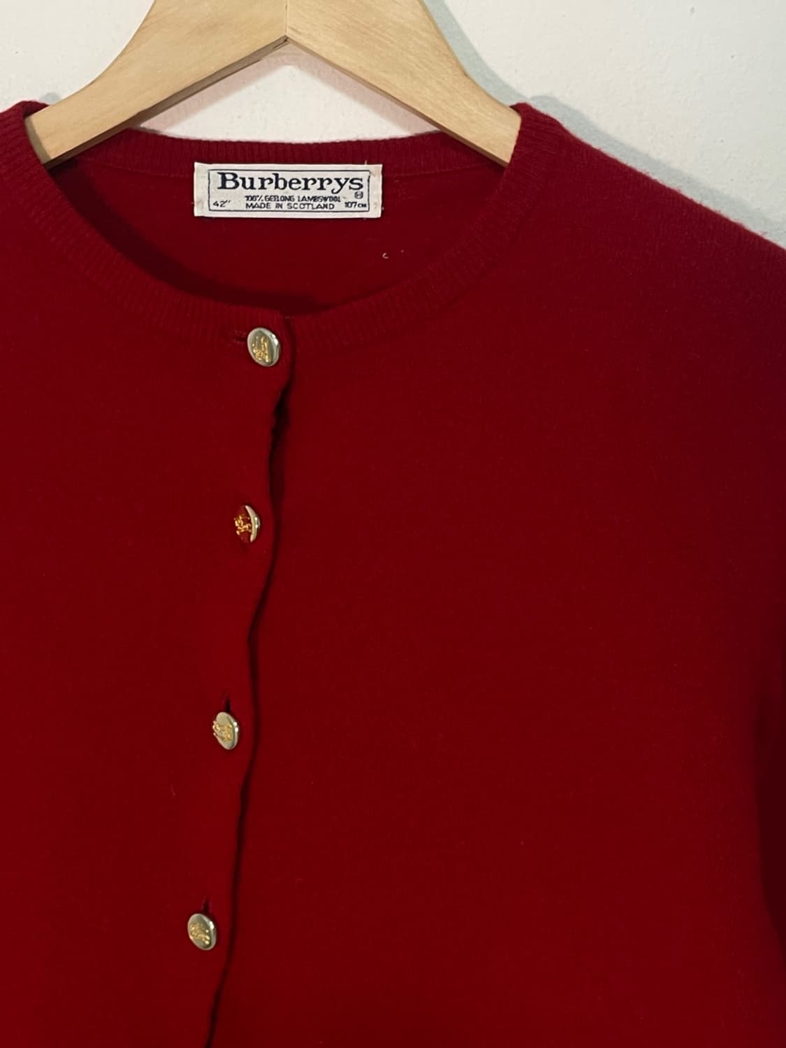 버버리 금장 기마로고 가디건 상품이미지5