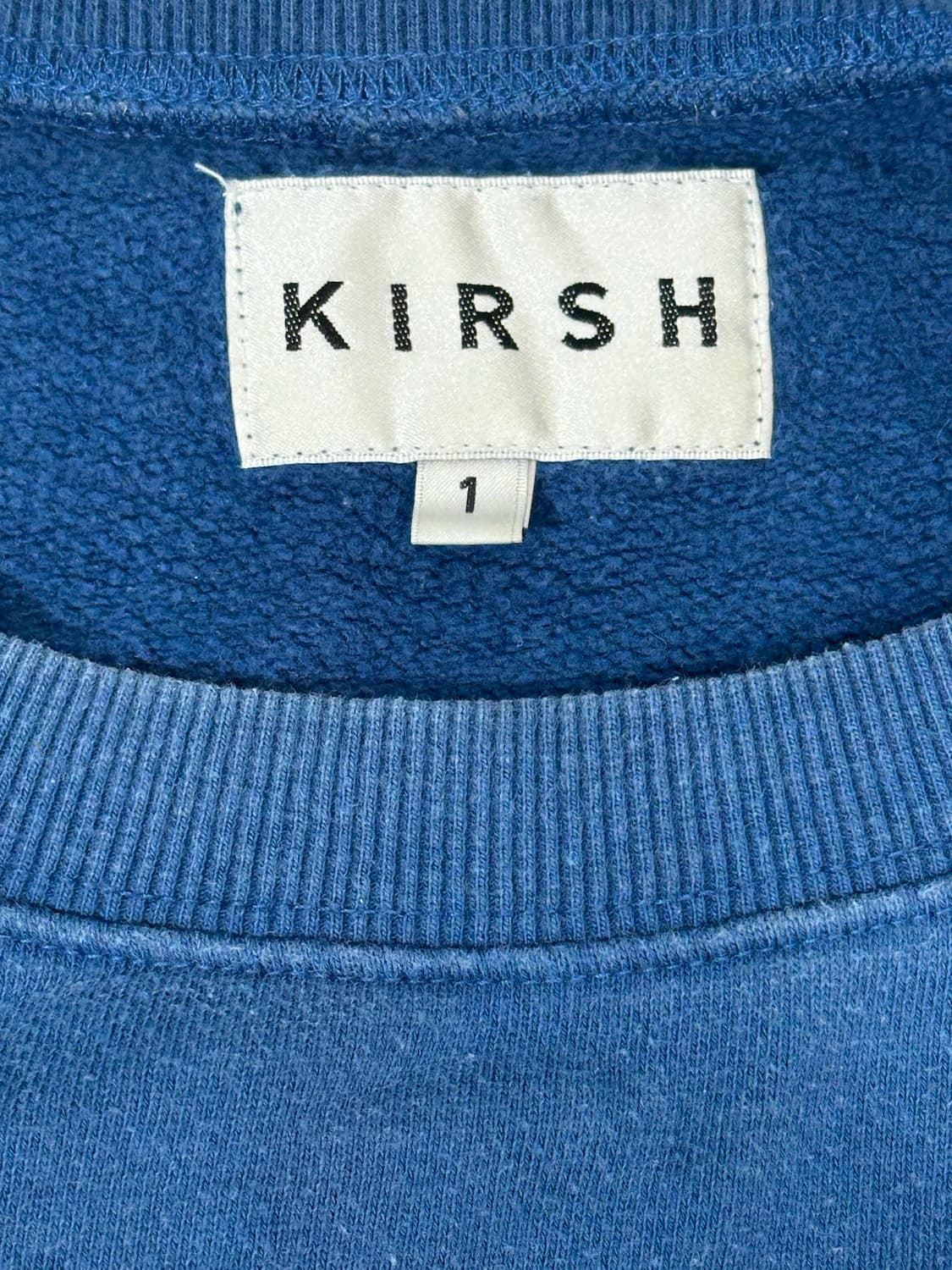 키르시 블루 빈티지 오버핏 체리 자수 맨투맨  상품이미지6