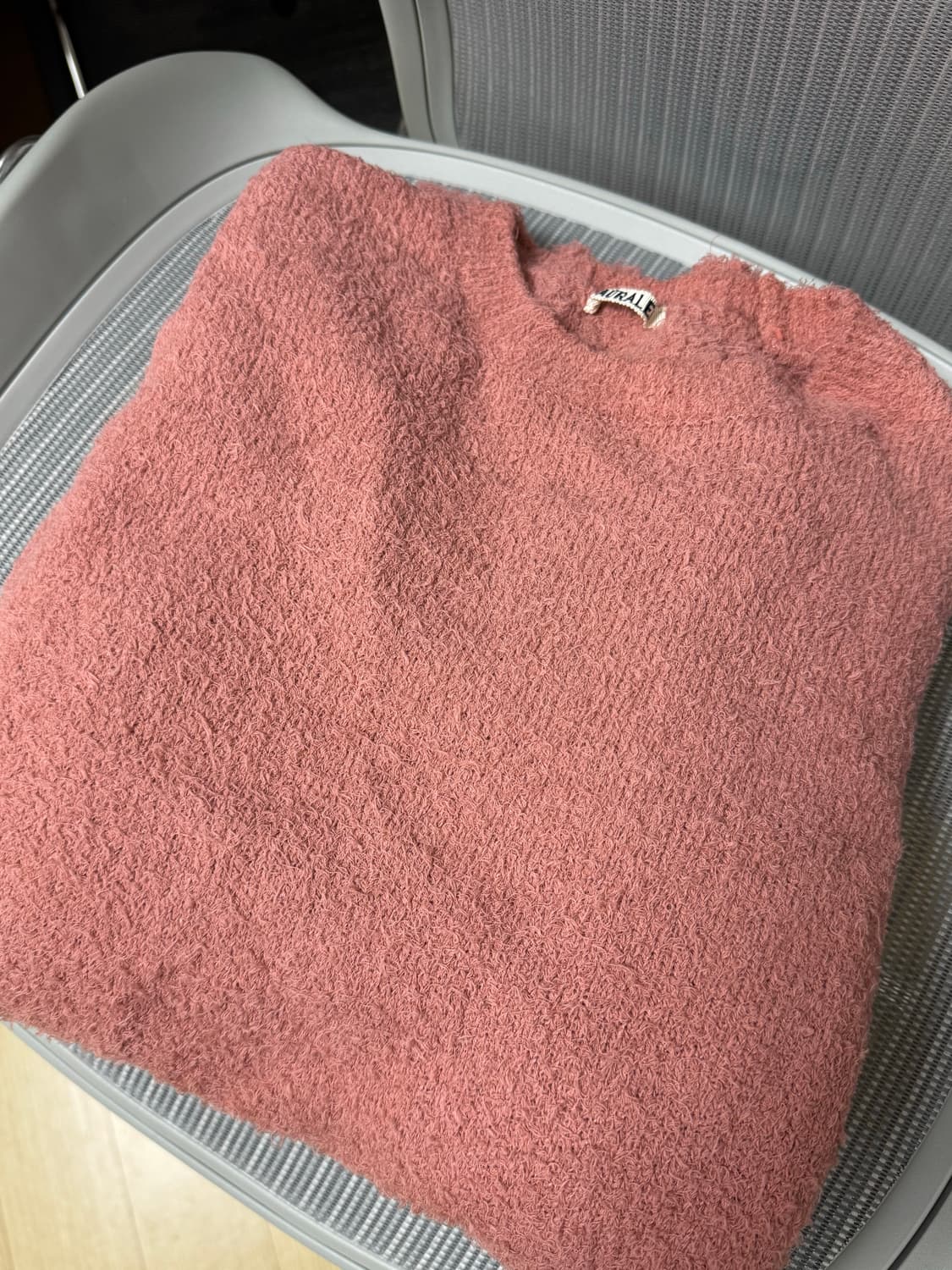 [5] 오라리 더스티핑크 니트 상품이미지1