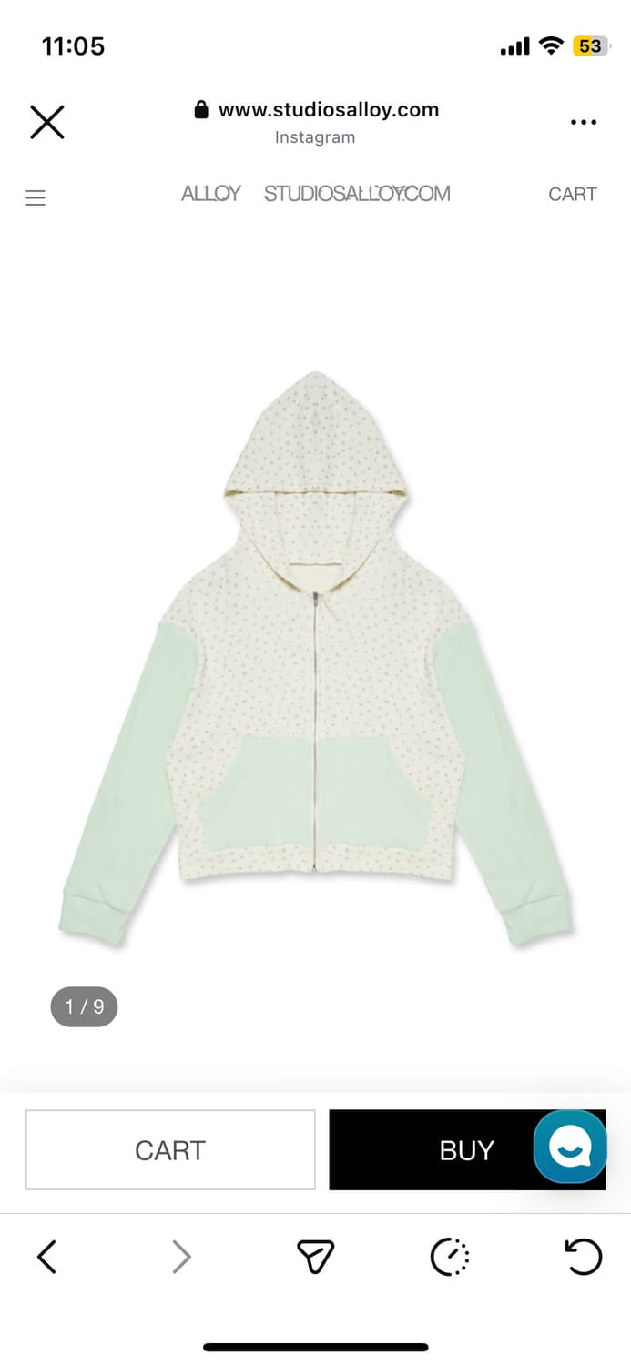 Alloy 플라워 집업  상품이미지1