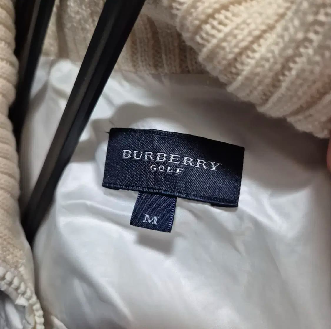 버버리골프 패딩니트 자켓 m 상품이미지4