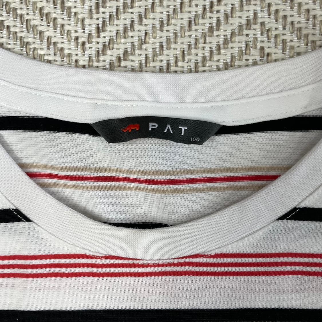 PAT 골지 스트라이프 반팔티 100 상품이미지3