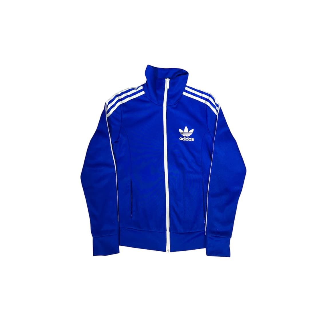 아디다스 블루 유로파 화이트 삼선 로고 트랙탑 져지 95 상품이미지5