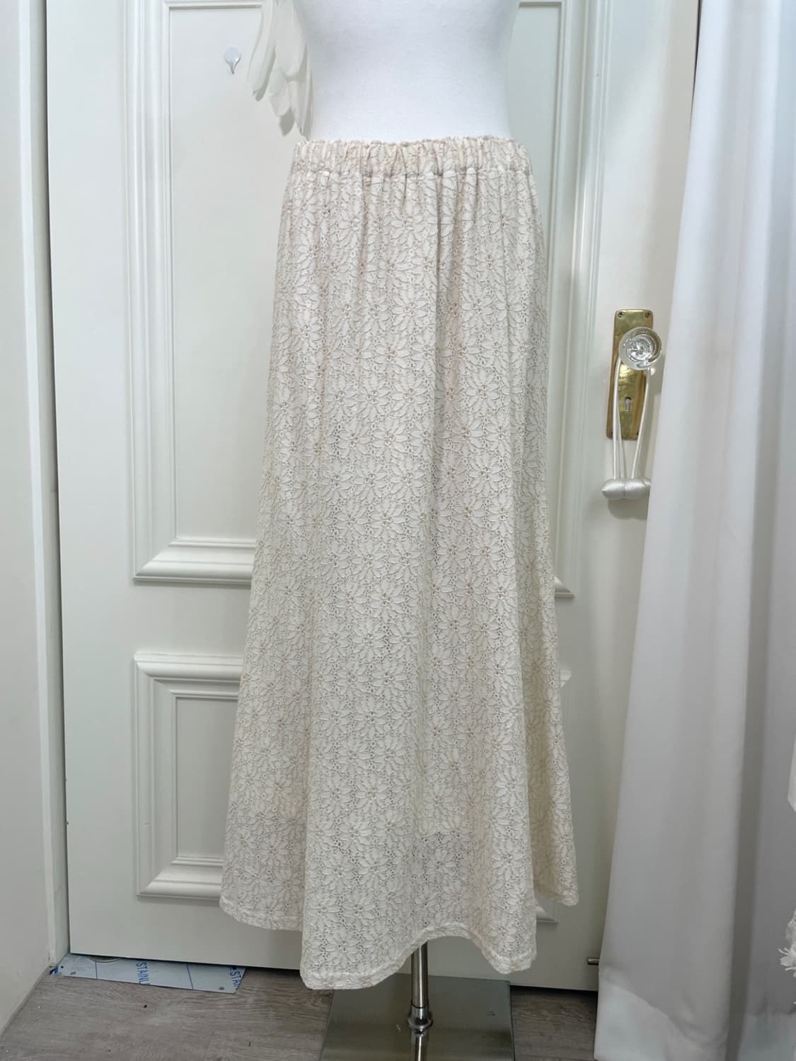 ivory beige flower lace mermaid long ban 상품이미지4
