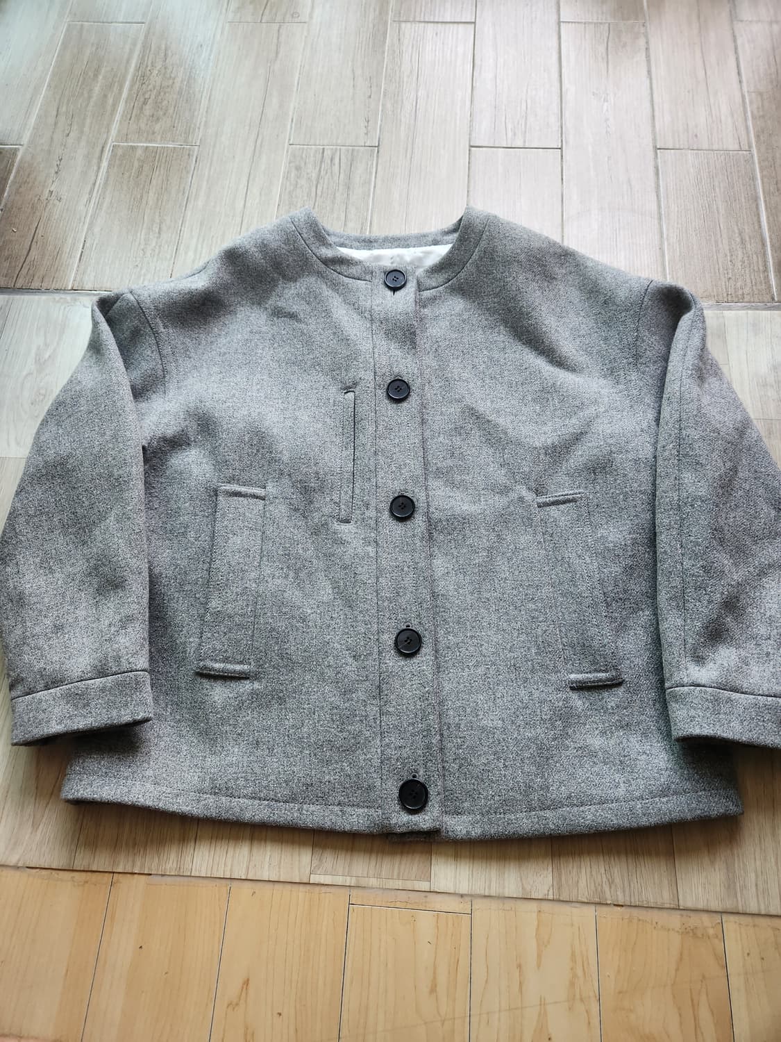 스튜디오톰보이 노카라 모던 숏자켓 F 상품이미지2