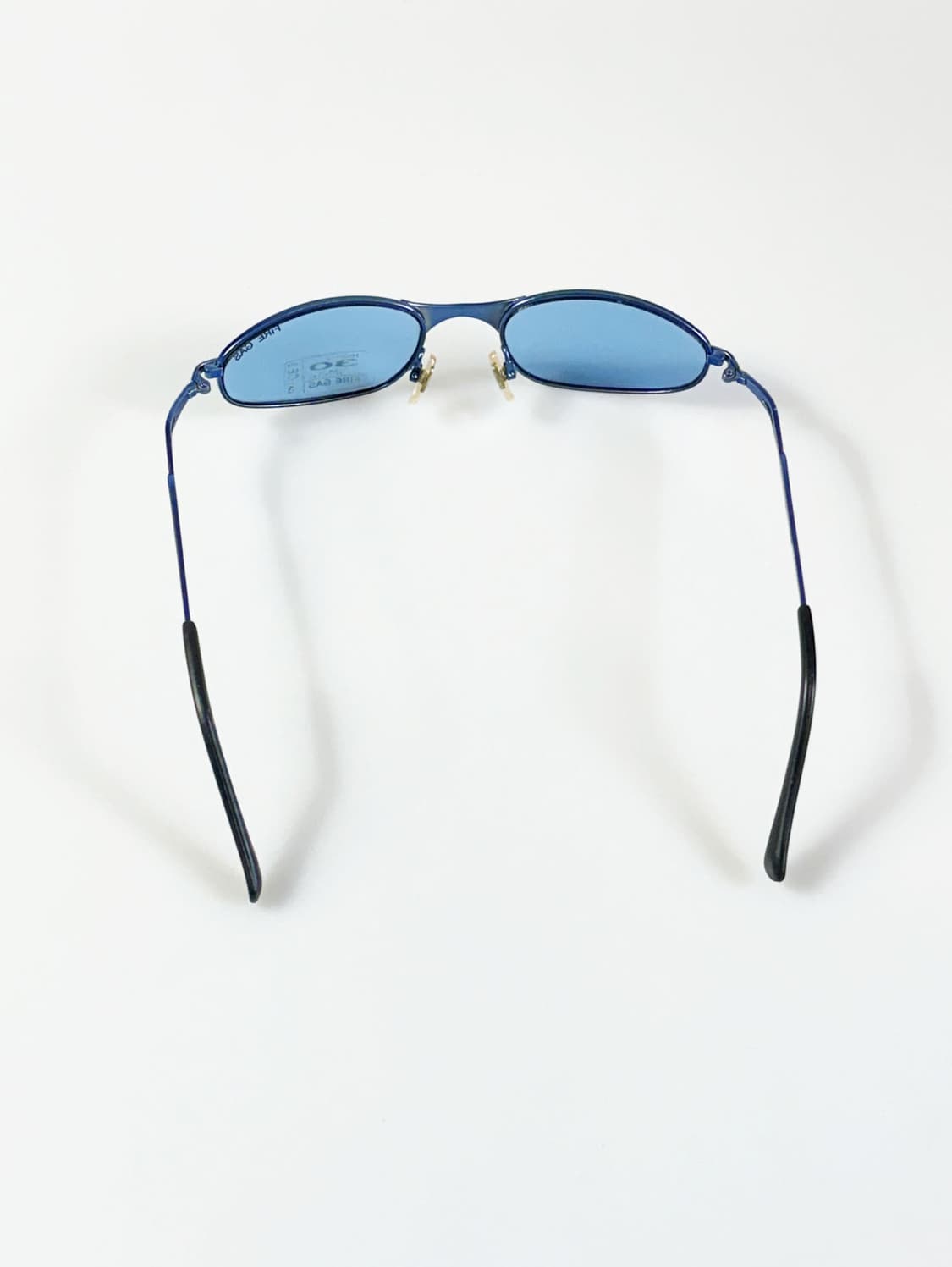 90s FIRE GAS 슬림 오벌 블루메탈 빈티지 틴트 선글라스 상품이미지5