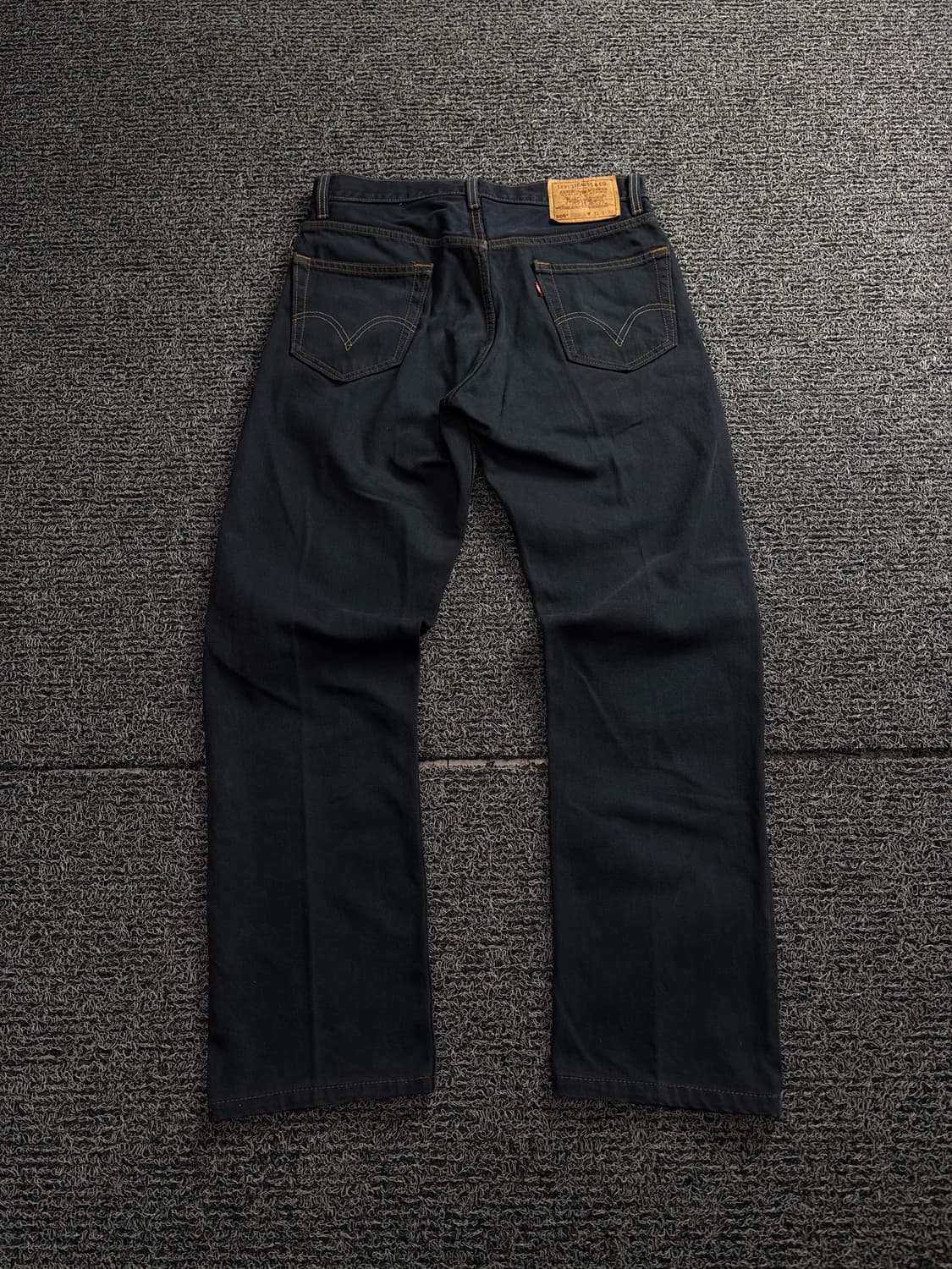 리바이스 505 레귤러핏 블랙 데님 팬츠 1771 상품이미지4