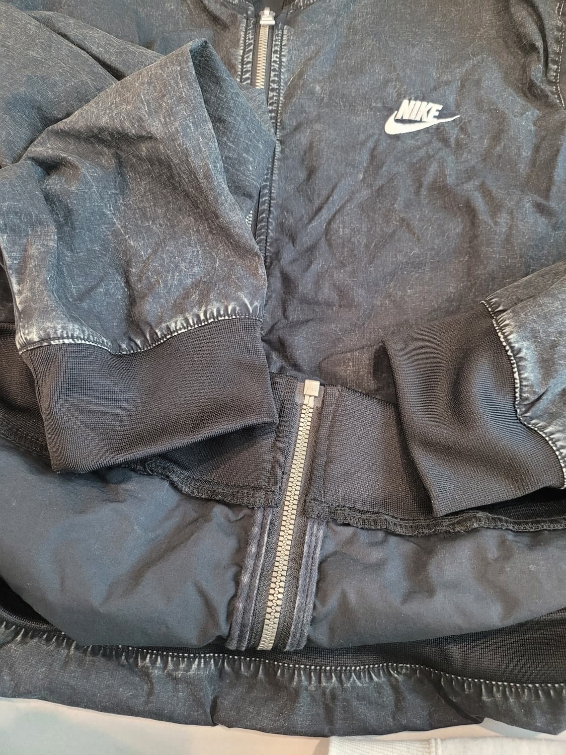 XXL 나이키 블랙 워시드 우븐 봄버 자켓  상품이미지4